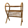 Rattan magazine rack