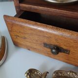 Vintage wooden table dressing table mirror 28x67cm
