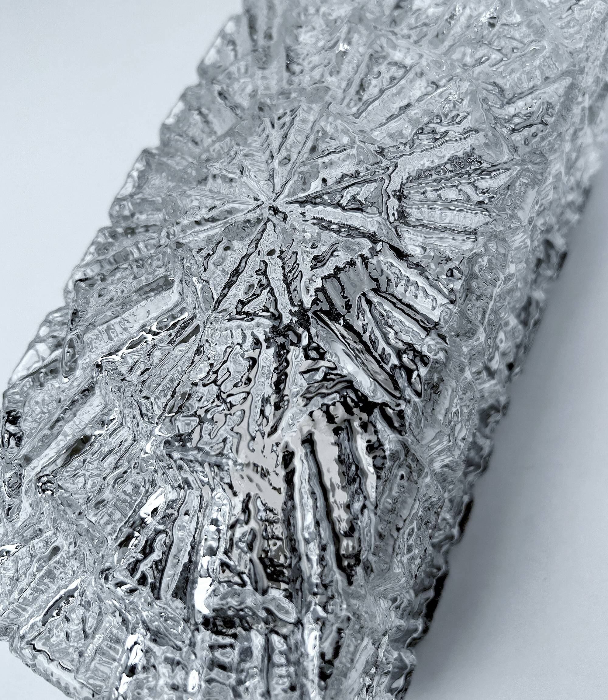 Vintage Brutalist Glass Sconce