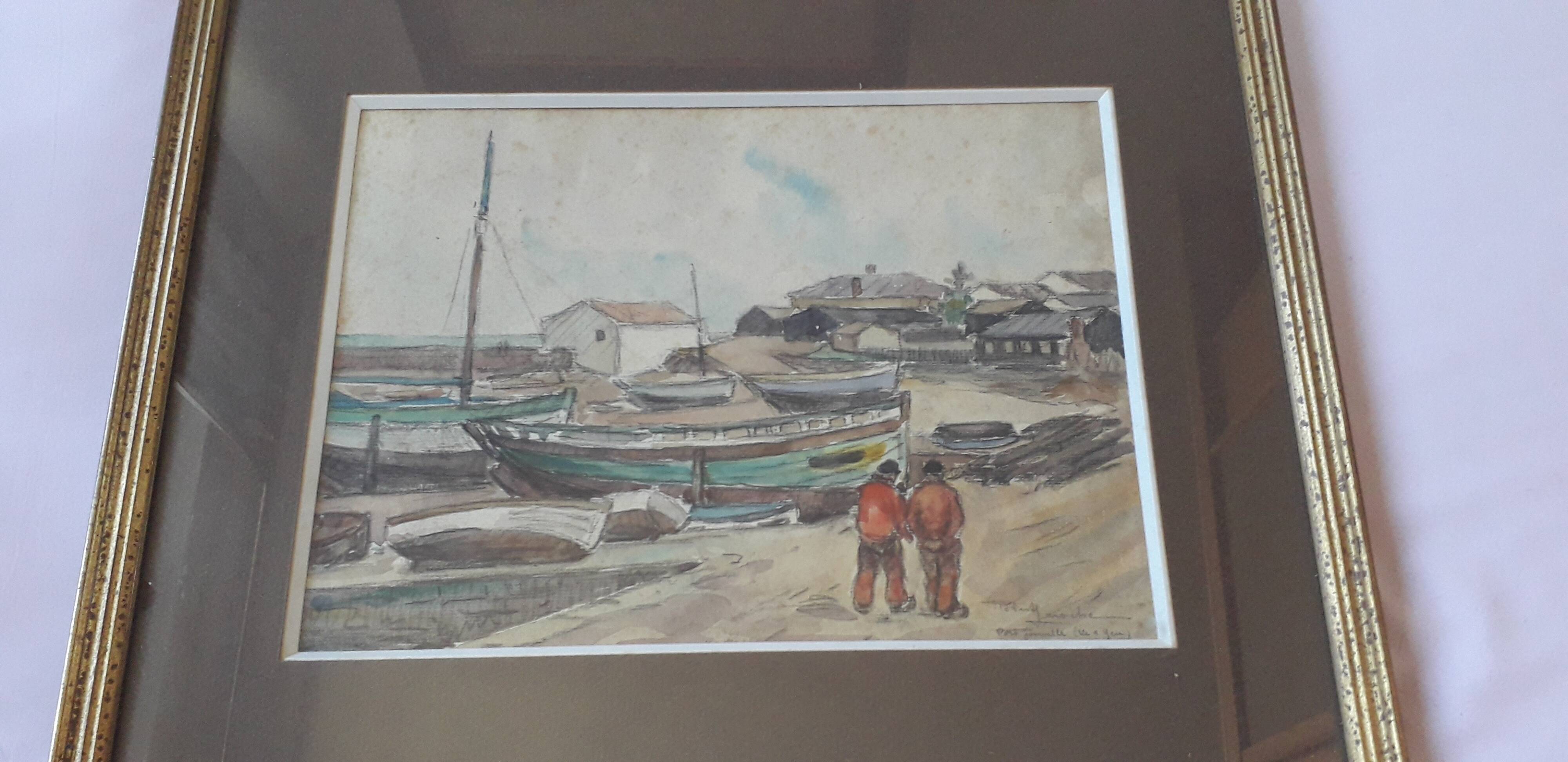 Old painting by the painter Robert Laroche