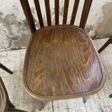 Set of 4 wooden bistro chairs