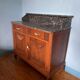Wooden sideboard with marble top