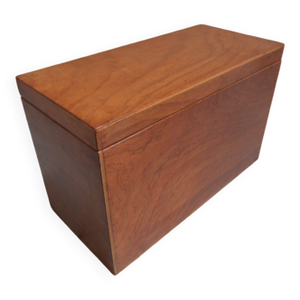 Boîte de rangement en bois vintage