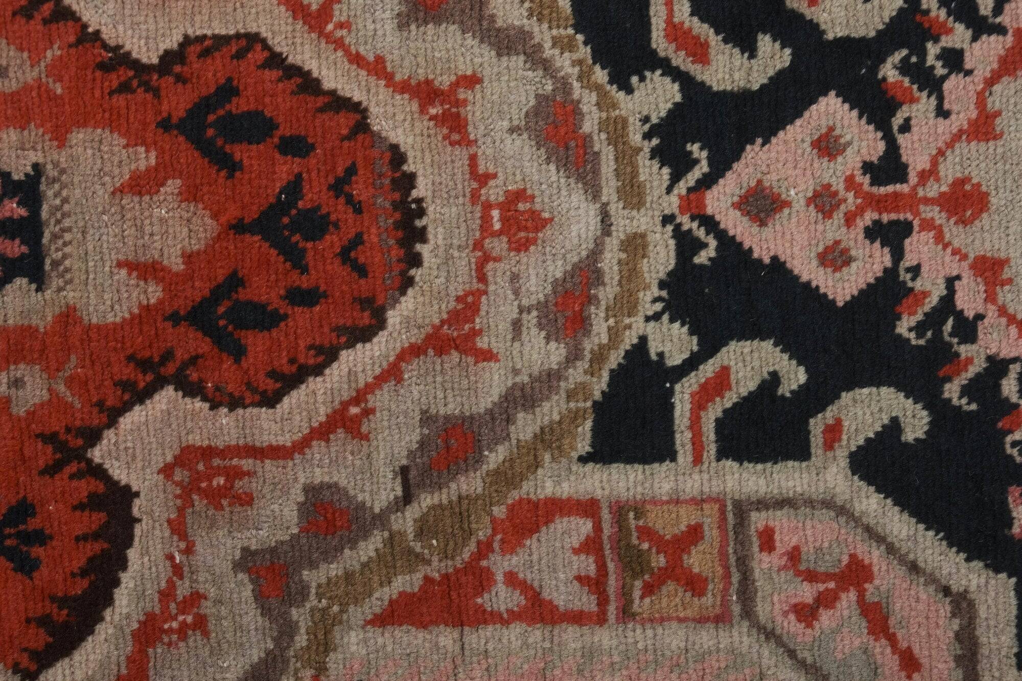 Vintage Turkish hallway rug 107x558 cm