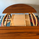 Vintage round table with built-in extension