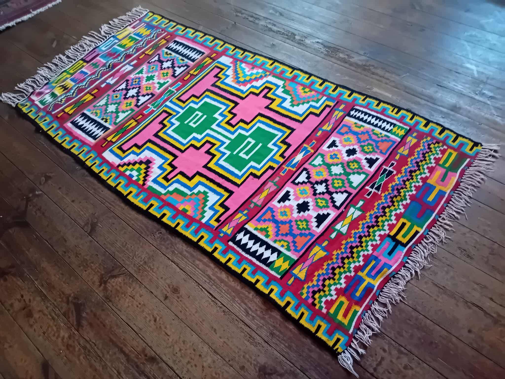 Handmade Algerian Berber Kilim 181x93cm
