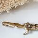 Stylized brass crocodile