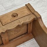 1970s, Danish chest of drawers, oak wood, original good condition.