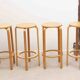 Tabouret de bar Ikea vintage en bois