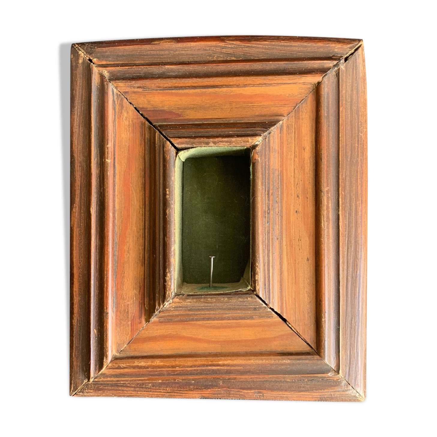 Old wooden frame for miniature, reliquary