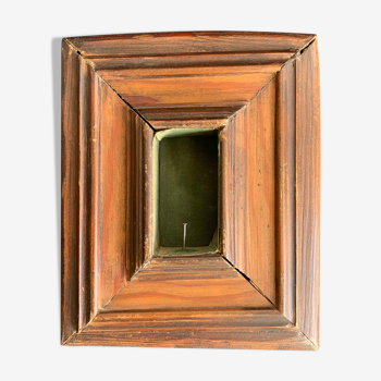 Old wooden frame for miniature, reliquary