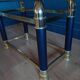 Glass and brass coffee table, 1970