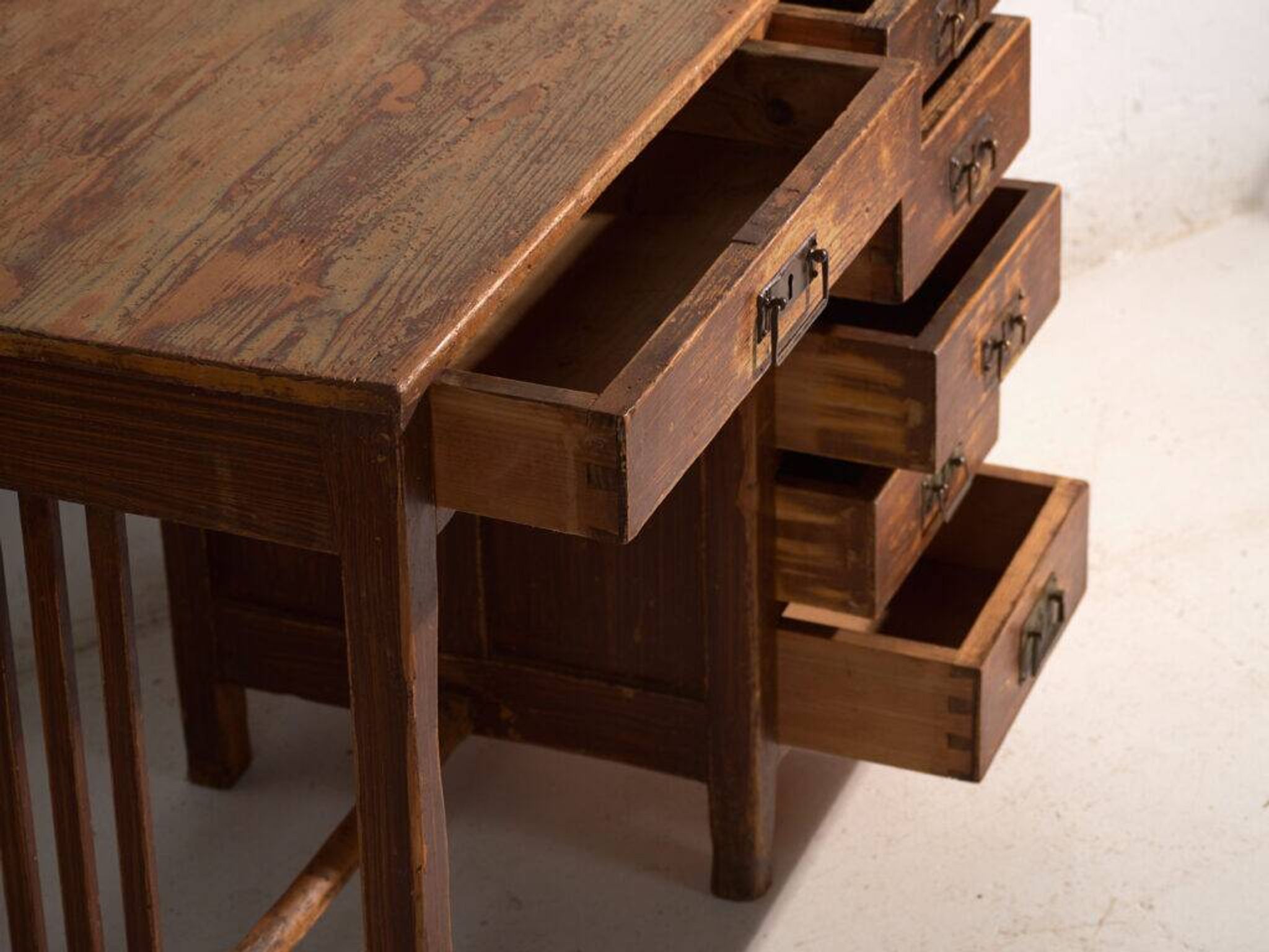 Antique cedar wood desk – Japan, Taishō period, circa 1920
