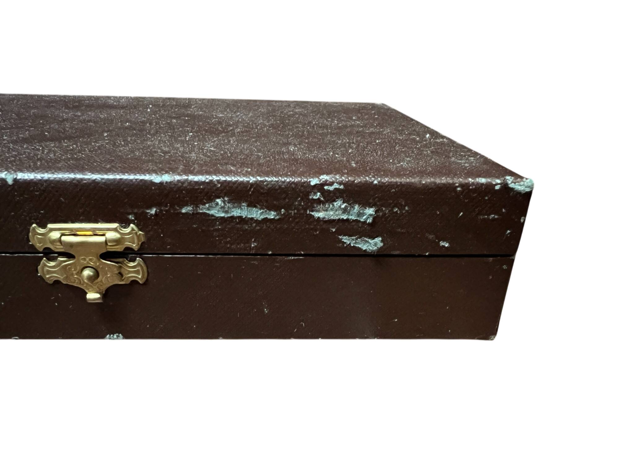 Set of 12 silver-plated metal cake forks from the Nicolet Orléans brand