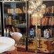 Sputnik floor lamp brass