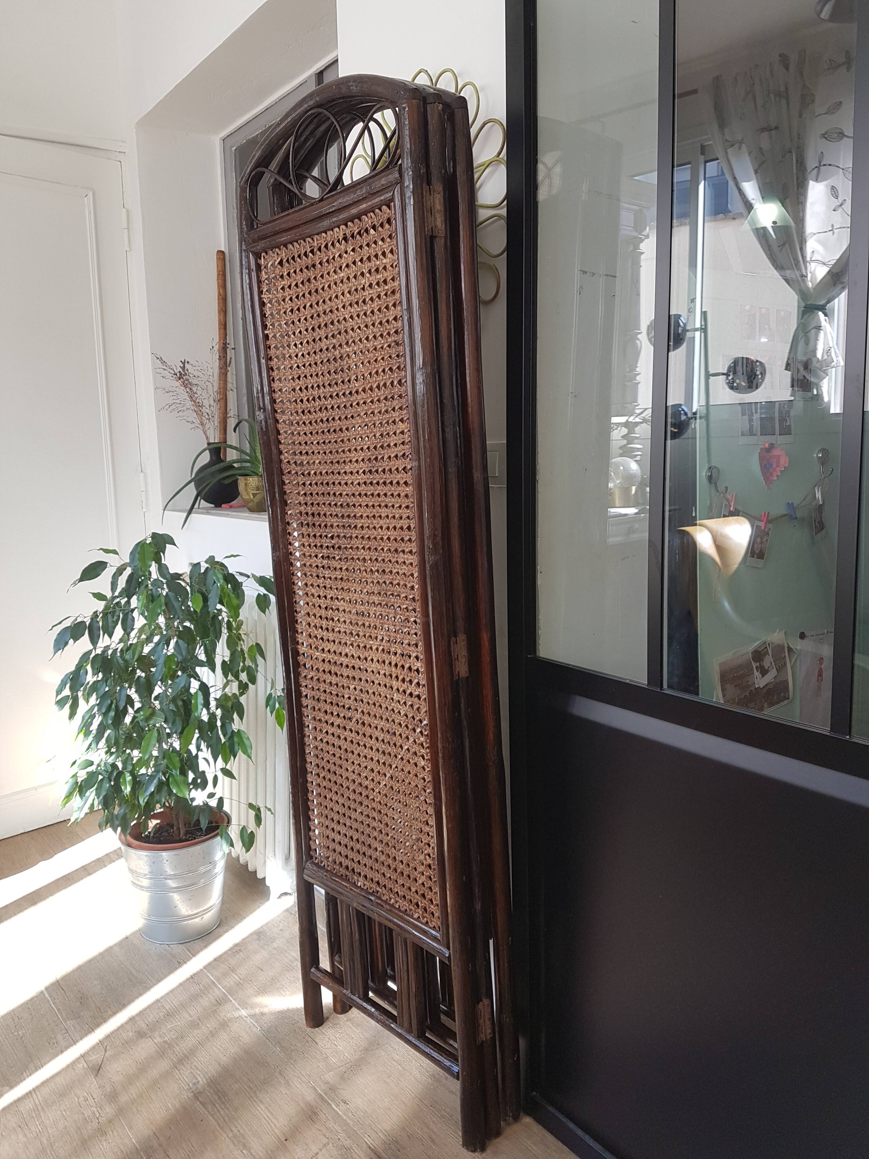 Rattan screen