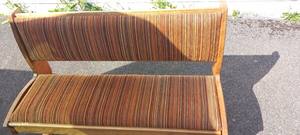 banquette coffre vintage en hêtre