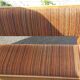 banquette coffre vintage en hêtre