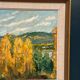 Original Swedish Oil on Panel – "Autumn Landscape" – Dated 1978 – Framed Period Piece – 50 × 42 cm (19.7" × 16.5")