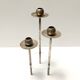 Silver-Plated Brass and Plexiglass Candelabrum by Mesa, Italy 1970s