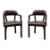 Set of English Chesterfield Desk Chairs