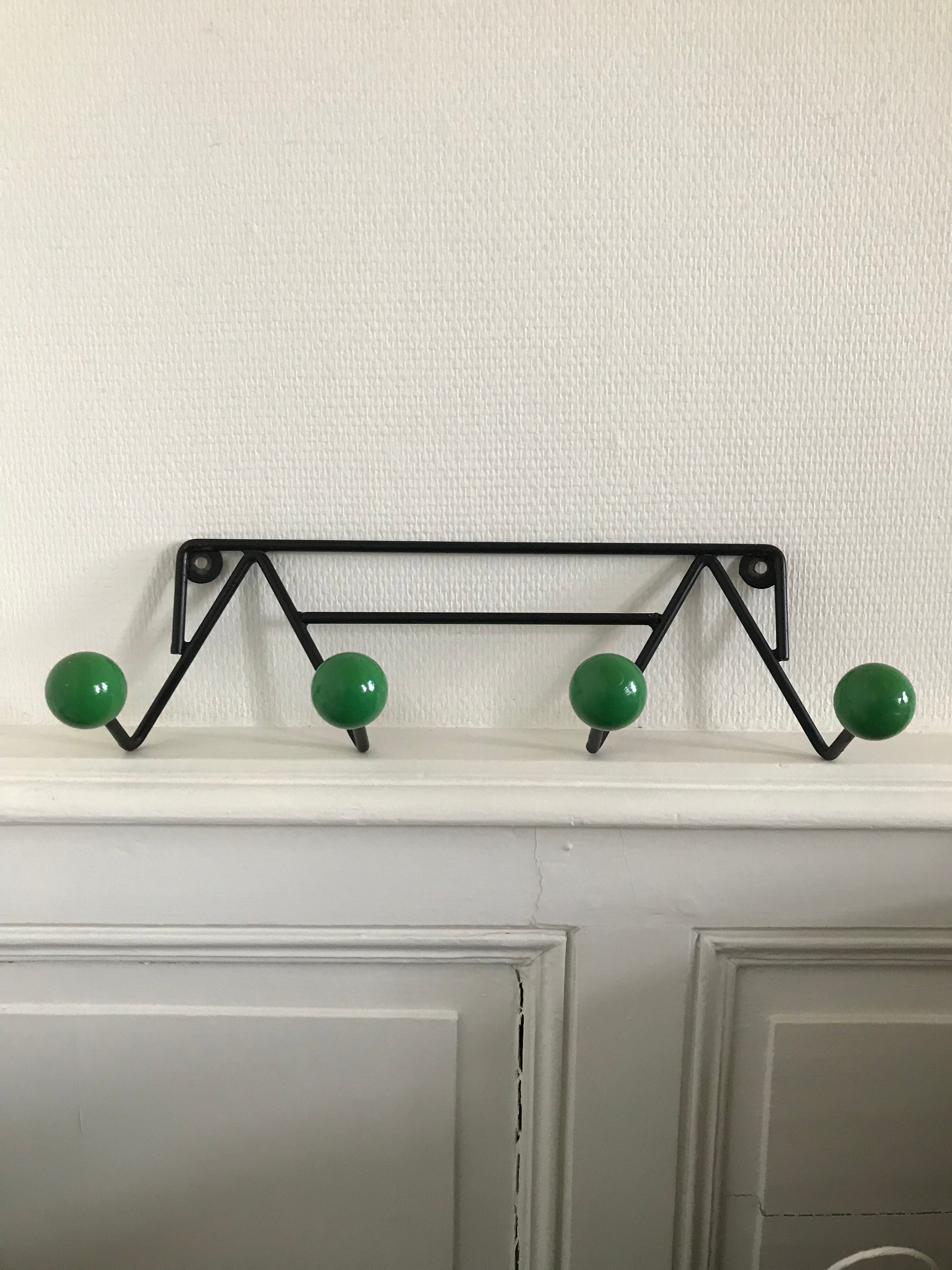 Wall coat rack, 60s