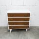 1960s chest of drawers with splayed legs and 4 drawers, refurbished