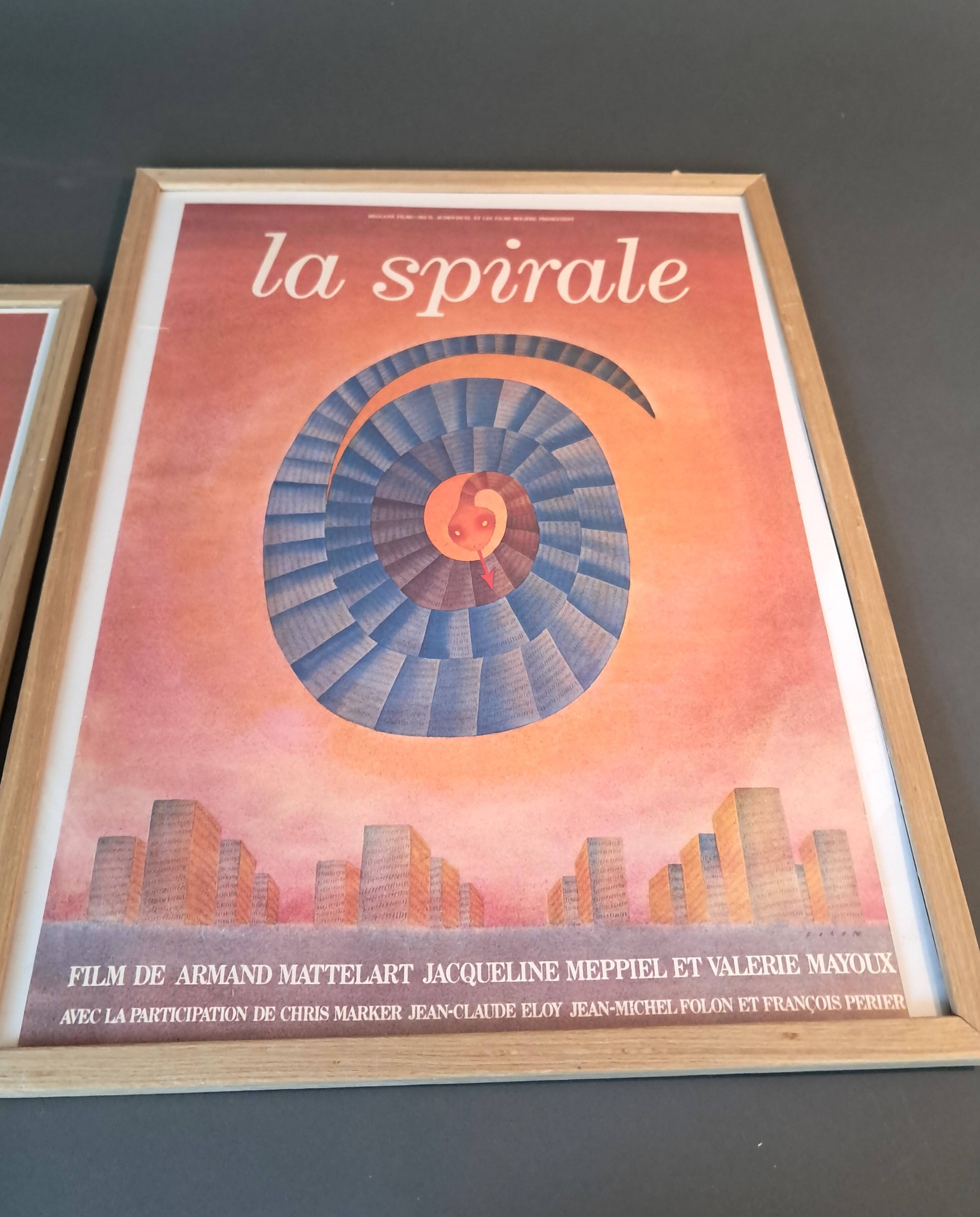 Pair of Jean-Michel Folon almanac exhibition posters.