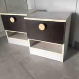 Pair of Prisunic bedside tables 1970