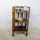 Small rattan and wood shelf