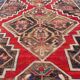 Ancient Caucasian carpet Karabakh handmade 115x270 cm