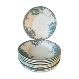 10 plates earthenware Boch Brothers