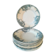 10 assiettes faïence terre de fer Boch Frères