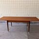 Extendable dining table in teak