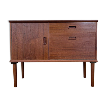 60s 70s teak sideboard Credenza cabinet Danish Modern Design Denmark 70s