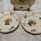 3 old Digoin plates, Agreste Sarreguemines model