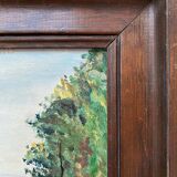 HSP table "The entrance to the village with hilly landscape" + frame