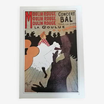 Folies bergère posters "la goulue/olympia repro 70s