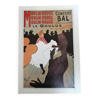 Posters folies bergère "la goulue/olympia repro années 70