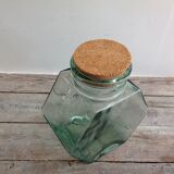 Thick glass jar