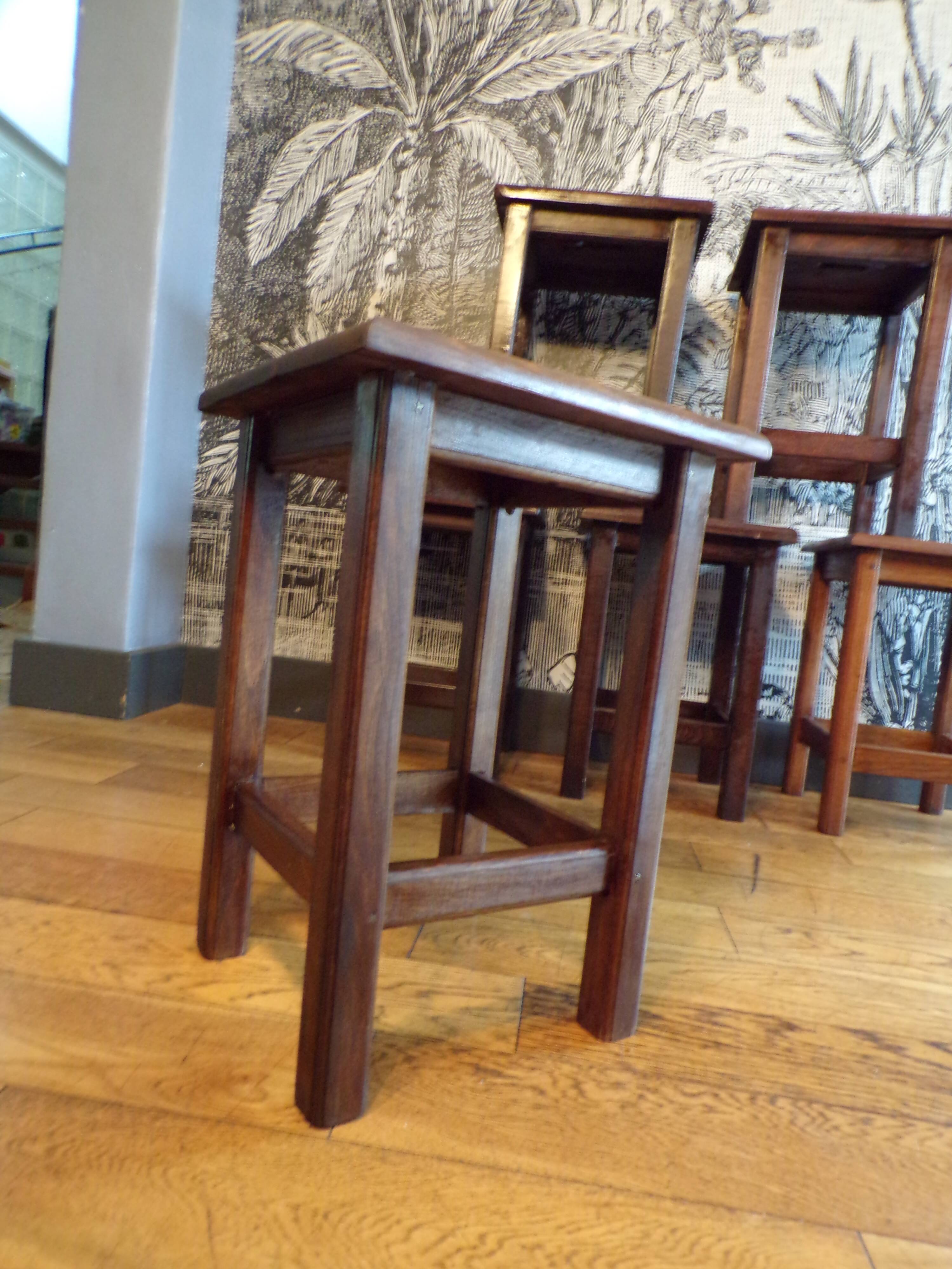 Set of 6 farm/workshop stools