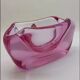 1950s big rare total purple ashtray or catch-all in Murano glass. 18 cm