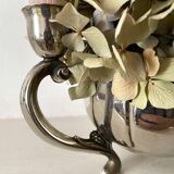 3-light candle holder and flower pick, 80s