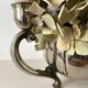 3-light candle holder and flower pick, 80s