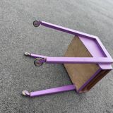 Bedside table vintage 1960 Scandinavian compass legs