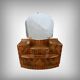 Commode-coiffeuse en ronce de noyer, Angleterre – 1920