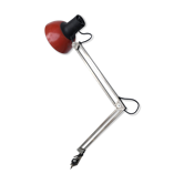Red architect lamp patented Finland