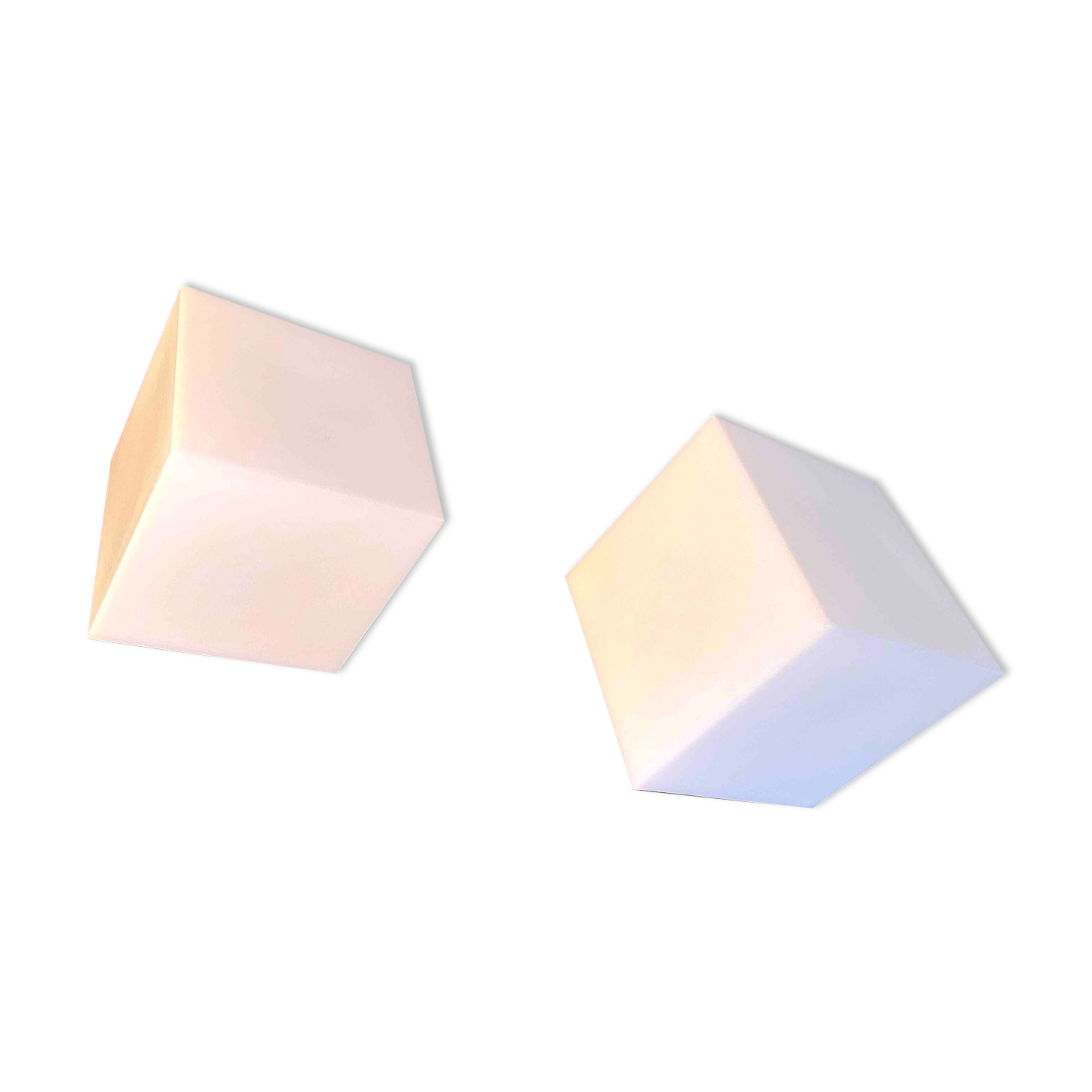 Pair of sconces "Edge", by Alessandro Mendini for Artemide, Italy