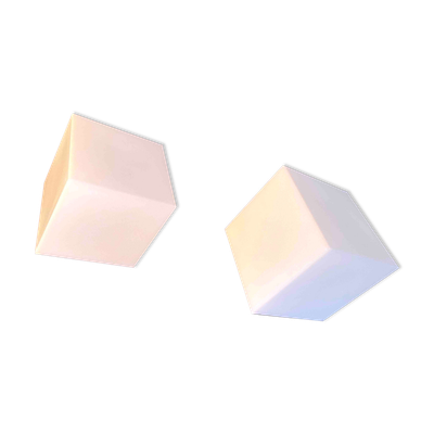 Paire d'appliques ''Edge'', par Alessandro Mendini pour Artemide, Italie