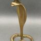 Bougeoir en bronze décor de cobra milieu XXe